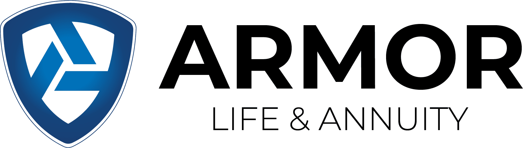 Armor Life and Annuity _ In-Line Full Logo _ Blue Gradient